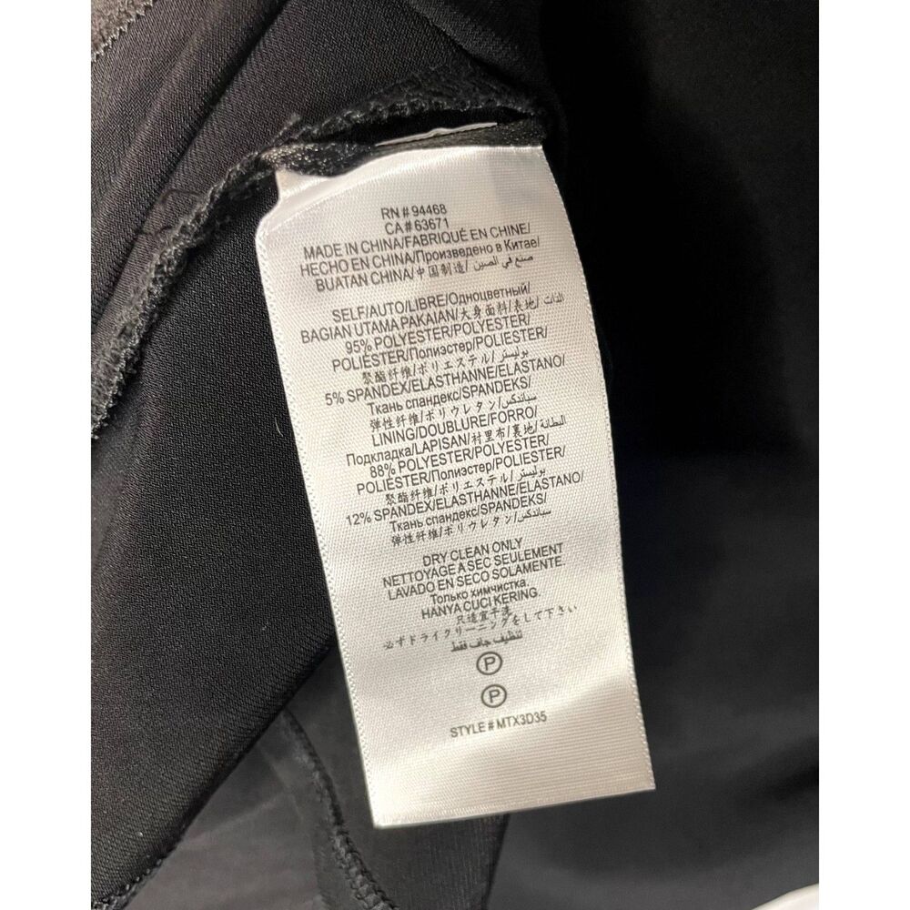 NWT BCBG MaxAzria Black Asymmetric Midi Dress Size M - Picture 13 of 13